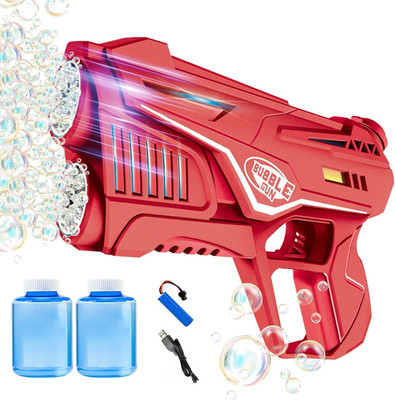 16 Hole Automatic Bubble Machine Gun for Kid 3-8, Party Favors