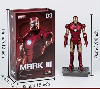 Marvel - Movie Iron Man - Figur Mark3,Superheld,Sexy,10cm,4inch