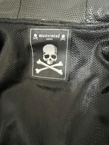 Rare Mastermind Japan MMJ Lambskin Leather Hoodie Size-XL Made in Japan 🇯🇵 image 17