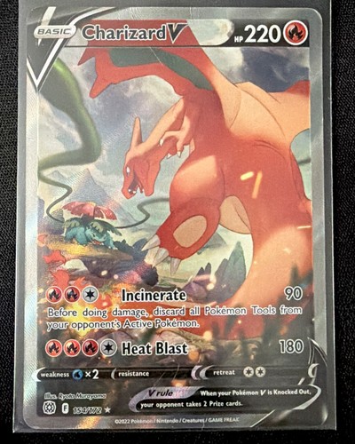 Charizard V (Alternate Full Art) 154/172 Swsh09: Brilliant Stars Pokemon TCG LP