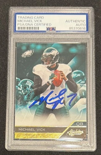 Michael Vick Signed 2011 Absolute #75 PSA/DNA