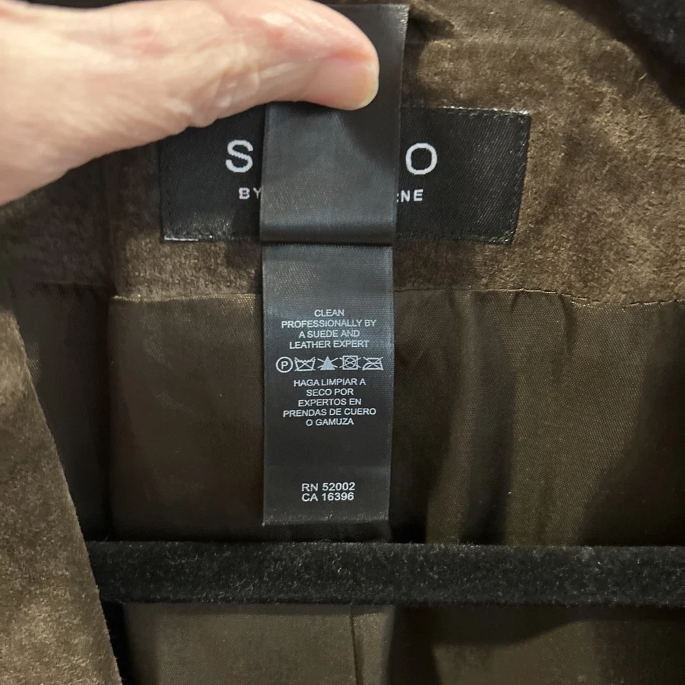 Blazer/Chaqueta Vintage Liz Claiborne Marrón Gamuza Y2K Talla L Foto 3 de 4