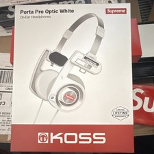 Koss Porta Pro Optic White On-Ear Headphones Collapsible 3.5mm Adjustable