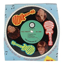 The Monkees Cereal Box Record No. 1, COLGEMS 33 1/3 rpm. 1970; The Monkees Theme