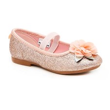 OshKosh B Gosh Maci Toddler Baby Girl Floral Sparkly Ballet Flats Pink