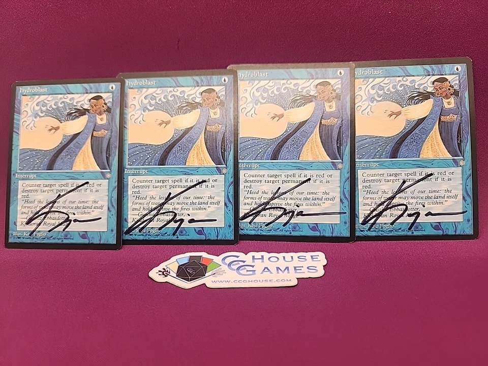 Hydroblast Ice Age Signed Kaja Foglio x1 (4 Avail) Vintage Rare MTG *CCGHouse* - Image 4 of 4