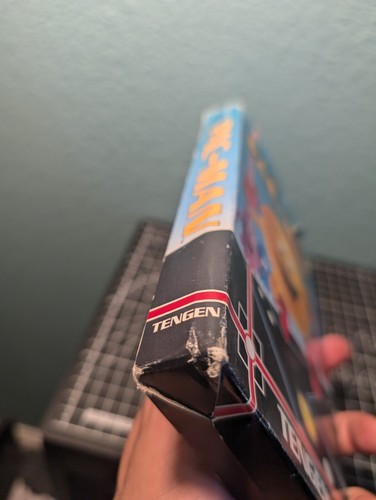 Pac-Man Tengen Gray Nintendo NES Authentic Box, Cart And Tengen Box - Picture 3 of 18
