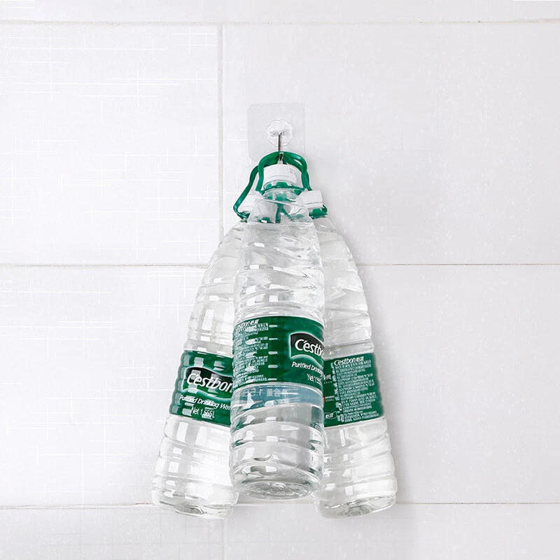 50/100/200 PCS Adhesive Sticky Hooks Heavy Duty Wall Door Seamless Hook Hangers - Image 2 of 4