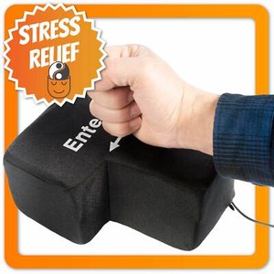 Big Enter Przycisk XXL USB Przycisk Antystresowy Gadżet Redukcja stresu Biuro Prezent Geek