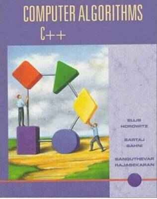 Computer Algorithms C++ - Hardcover By Horowitz, Ellis - VERY GOOD