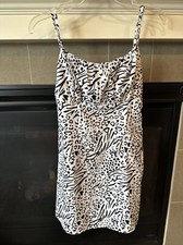 Urban Outfitters Love + harmony Animal Print Mini Dress Size S NWT