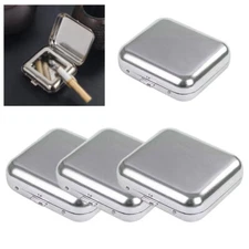 4X Portable Car Ashtray Metal Pocket Ashtray Mini Ashtray with Lid Cigaretbe NEW