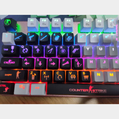 26 Tasten ABS Shot Backlit Keycap Chicken Game Keycap für mechanische Tastatur