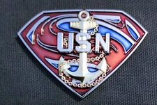 Awesome 1.5" Navy USN CPO Pride Challenge Coin Super Chief 