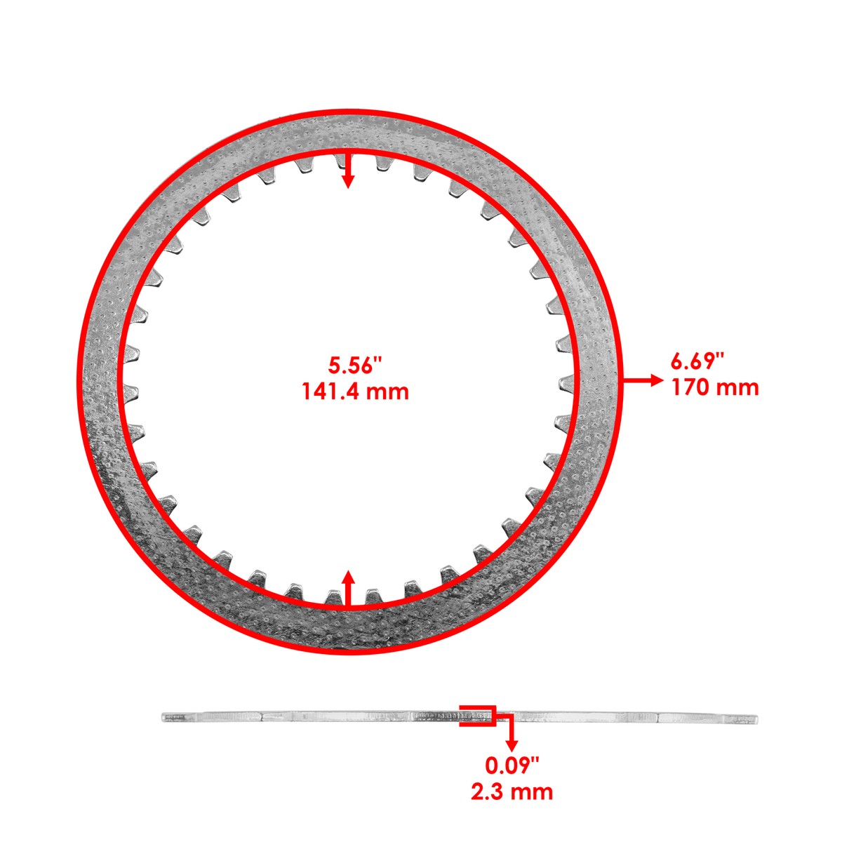 Clutch Friction Plates kit for Kawasaki Vulcan 1500 Nomad Fi