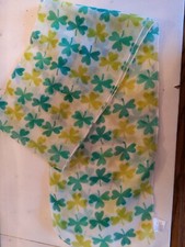 SHAMROCK SCARF LIGHTWEIGHT 100 POLYESTER IRISH PRIDE 62" x 8"