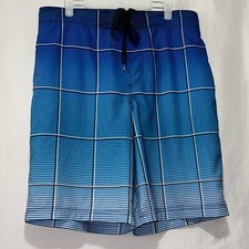 Striped Swim Trunks Board Shorts OP Mens Size M Guc E151