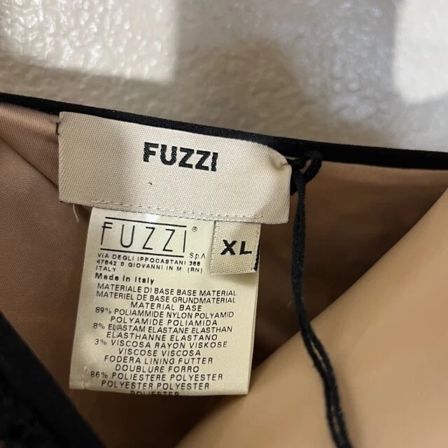 Vestido midi FUZZI Jean Paul Gaultier parte inferior flutuante renda sem mangas novo com etiquetas GG - Imagem 4 de 4