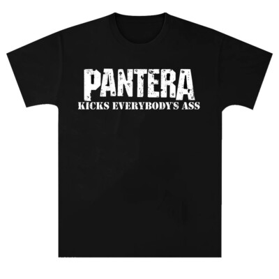 PANTERA cd lgo KICKS EVERYBODY'S ASS Official SHIRT MED New cowboys from hell