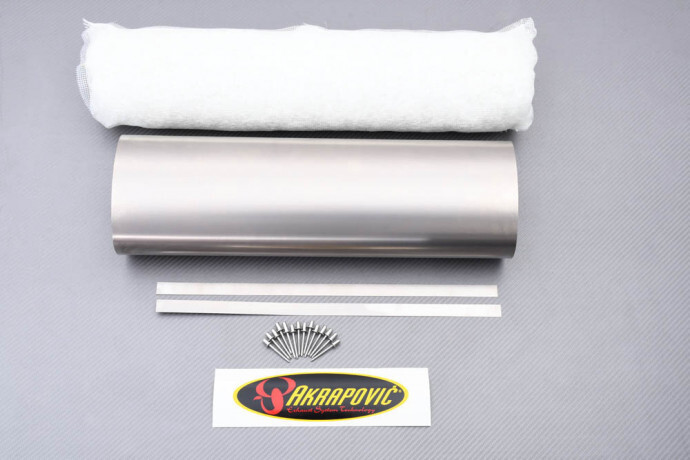 Kit reconditionnement AKRAPOVIC P-RK53TL47 en titane et laine thermorésistante