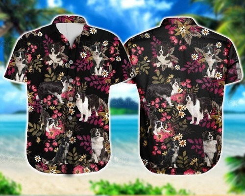 Border Collie Hawaiian Shirts, Summer 