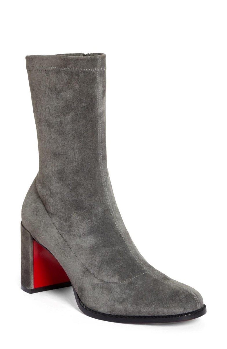 Christian Louboutin STRETCHADOXA 70 Stretch Suede Booties