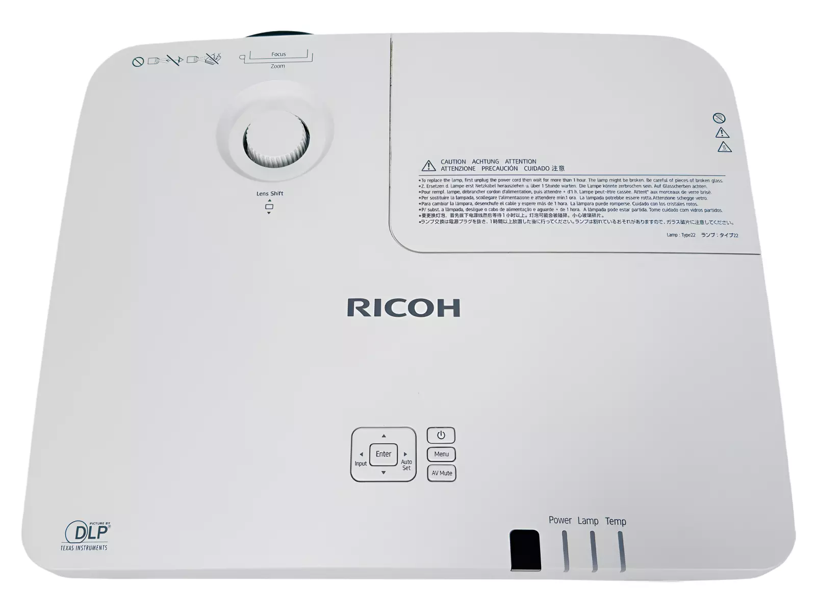 Ricoh PJ WU5570 DLP Projector WUXGA 5500 Lumens Professional Ricoh PJ WU5570 DLP Projector WUXGA 5500 Lumens Professional