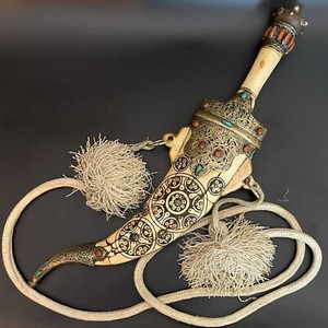 “Huge” Antique Arabic, Yemen Khanjar, Jambiya, Middle East, Muslim Dagger, Knife