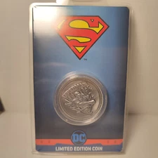 Superman Limited Edition Coin Official DC Comics Collectible Badge Figure