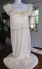 Vintage White Nylon Nightgown Vintage 1950s/60s Aristocrat by Superior Nylon