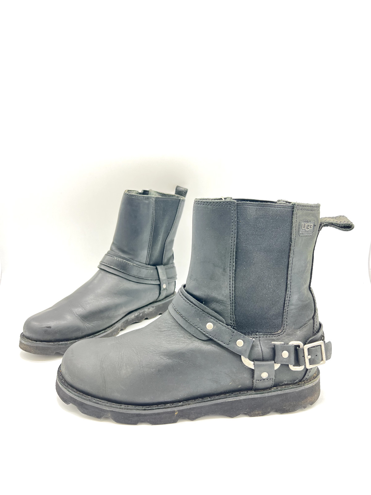 UGG Australia Driskill 3025 Botas De Cuero Negros Para Hombres T.43 US.10 UK.9