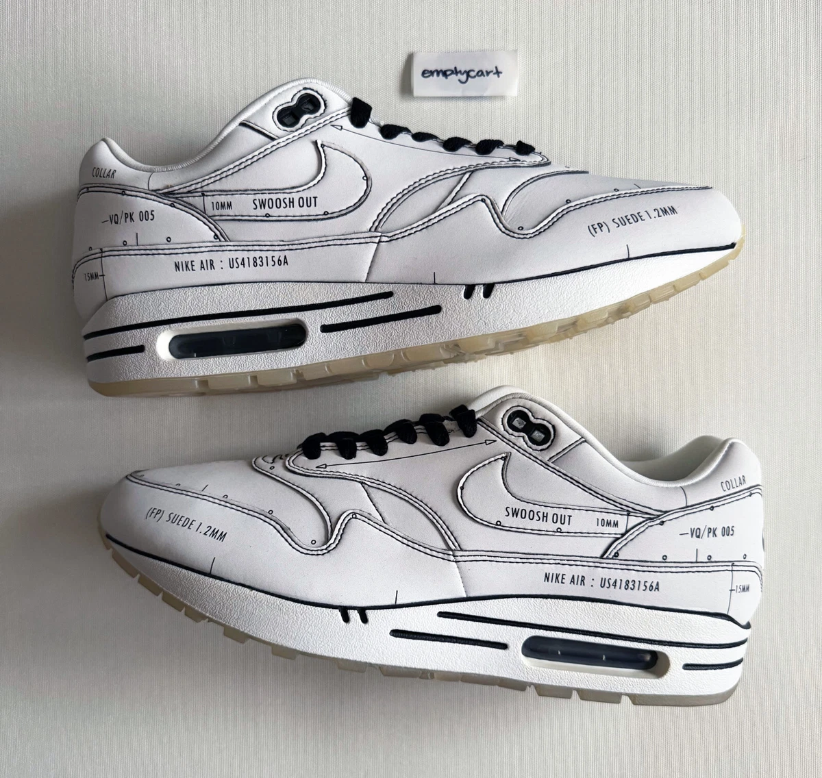 Nike Air Max 1 Sketch To Shelf - Black for Sale | Authenticity