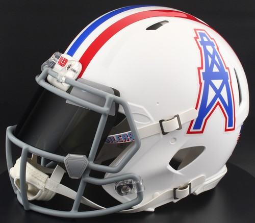 HOUSTON OILERS NFL Riddell Speed Full Size REPLICA THROWBACK Football Helmet - Picture 2 of 7