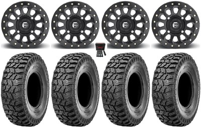 Fuel Vector Beadlock 15'' Wheels Black 33'' Ridge Saw 2.0 Tires Can-Am Maverick X3