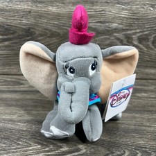 Vintage Disney Store DUMBO Mini Bean Bag 8" Stuffed Animal Plush Toy Tags