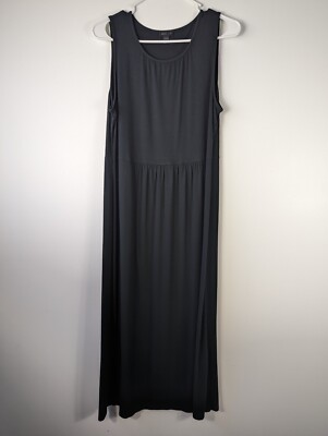 j jill black maxi dress Women's Plus Size Knit High-Neck Maxi Dress (Black) (Size: 3X)