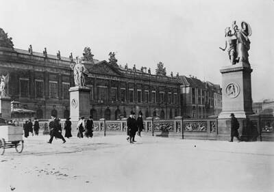 Germany Prussia Brandenburg Province Berlin bridge Schlossbrue- 1910 Old Photo