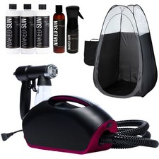 Naked Sun Fascination Spray Tanning Machine And Honey Glow Tan Solution And Tent