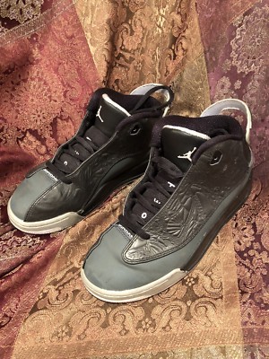 JORDAN DUB ZERO Youth Size 2.5Y Black/White Charcoal Wolf Gray 311071-004
