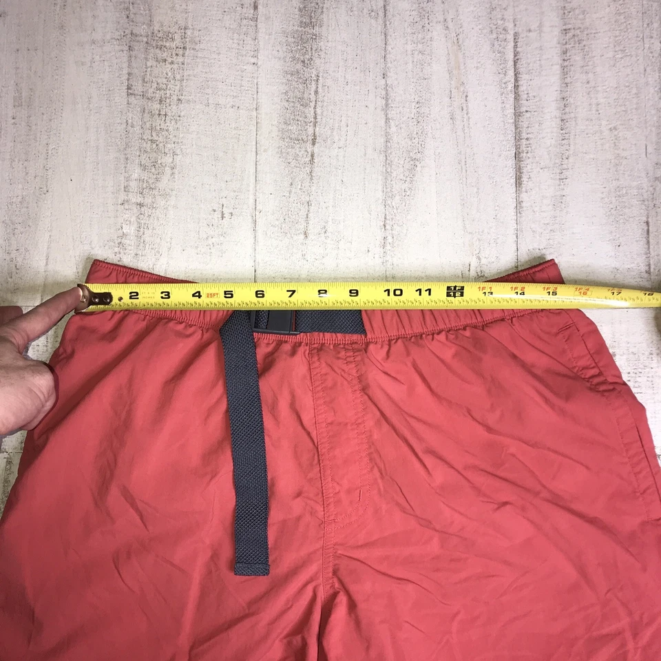 Columbia Mens Small 6" Inseam Belted Outdoor Hiking Swim Water Shorts Liner - Imagem 4 de 4