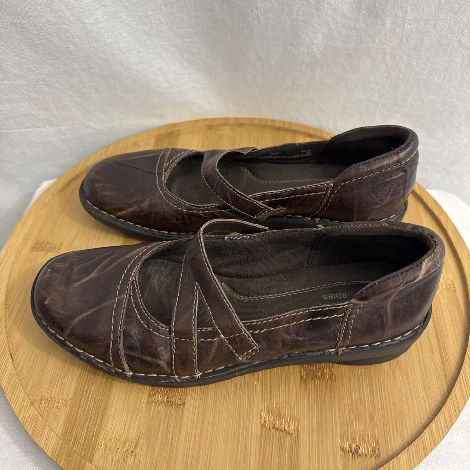 Женские коричневые кожаные туфли Clarks Collection модель Mary Jane 39239 размер 6 1/2 M - Изображение 3 из 4