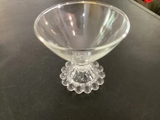 Single Clear Knob Bottom Juice Glass