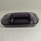 Two(2) Vintage Pyrex 233 222 Amethyst Purple 3Qt 13"x9"x3"  2Qt 8"x8"Baking Dish