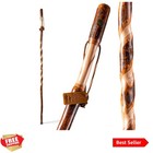 55-Inch Traditional Wooden Walking Stick - Handcrafted Stability for Trails