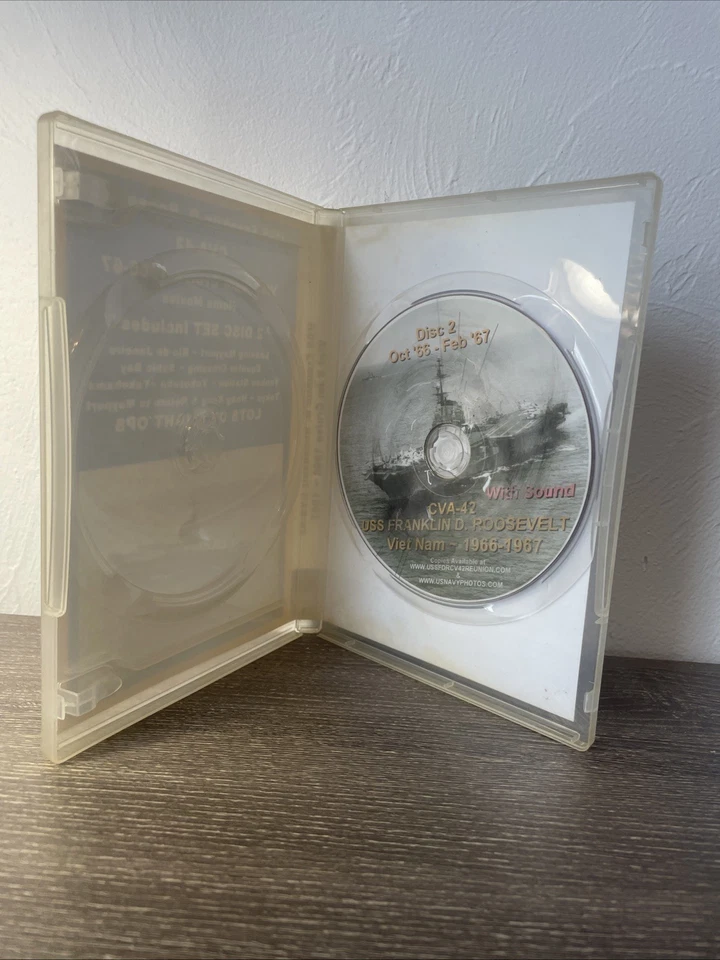 RARE USS Franklin d Roosevelt CVA-42 Vietnam Video DVD 1966 Flight OPS MISSING 1 - Image 3 of 4