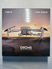 YOMI Brushless Drone With 4K Camera Silver NIB