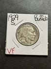 1929 S Buffalo Nickel VF Very Fine Better Date US 5c Type Coin (Raw19073)