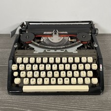 Vintage Brother Deluxe 220 Black Typewriter | Spares & Repairs | Missing Cover