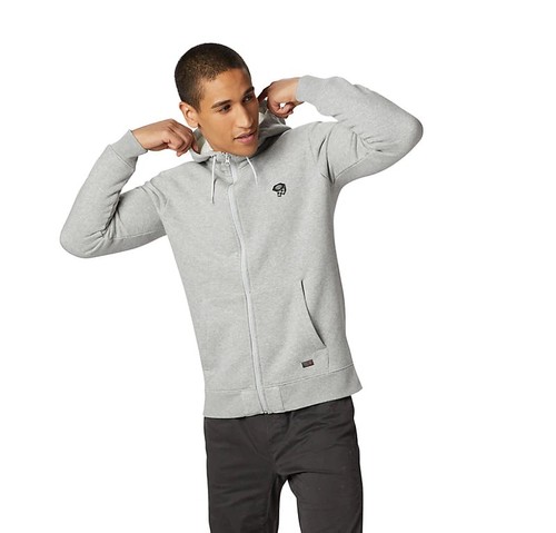 Mountain Hardwear Logo Full Zip Hoody Mens Heather Grey Ice S