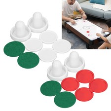 8pcs 60mm Air Hockeys Pusher Accessories High Impact Resistance Long Lasting